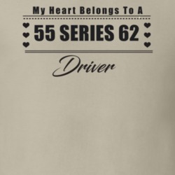 My Heart Belongs To A 1955 Series 62 Driver Light Color T Shirt