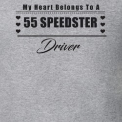 My Heart Belongs To A 1955 Speedster Driver Light Color T Shirt