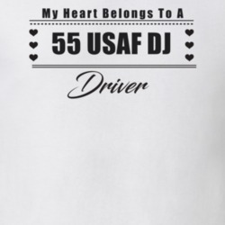 My Heart Belongs To A 1955 Usaf Dj Driver Light Color T Shirt