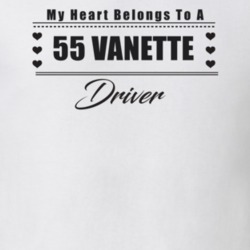 My Heart Belongs To A 1955 Vanette Driver Light Color T Shirt
