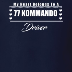 My Heart Belongs To A 1977 Kommando Driver Dark Color T Shirt