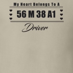 My Heart Belongs To A 1956 M 38 A1 Driver Light Color T Shirt
