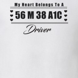 My Heart Belongs To A 1956 M 38 A1C Driver Light Color T Shirt