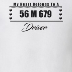 My Heart Belongs To A 1956 M 679 Driver Light Color T Shirt