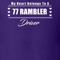 My Heart Belongs To A 1977 Rambler Driver Dark Color T Shirt