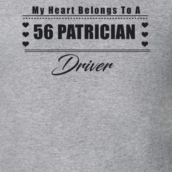 My Heart Belongs To A 1956 Patrician Driver Light Color T Shirt