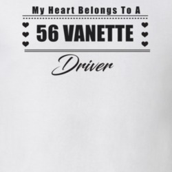 My Heart Belongs To A 1956 Vanette Driver Light Color T Shirt