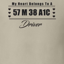 My Heart Belongs To A 1957 M 38 A1C Driver Light Color T Shirt