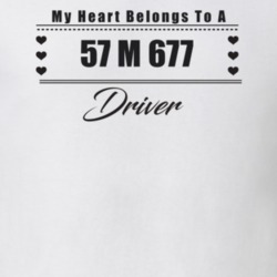 My Heart Belongs To A 1957 M 677 Driver Light Color T Shirt