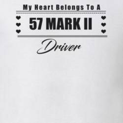 My Heart Belongs To A 1957 Mark Ii Driver Light Color T Shirt