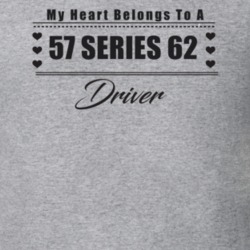My Heart Belongs To A 1957 Series 62 Driver Light Color T Shirt