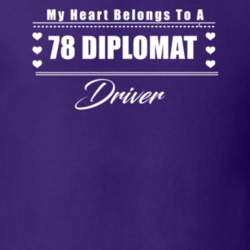 My Heart Belongs To A 1978 Diplomat Driver Dark Color T Shirt