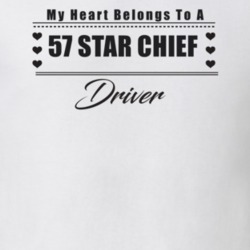 My Heart Belongs To A 1957 Star Chief Driver Light Color T Shirt