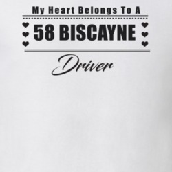 My Heart Belongs To A 1958 Biscayne Driver Light Color T Shirt