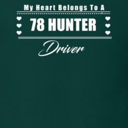 My Heart Belongs To A 1978 Hunter Driver Dark Color T Shirt
