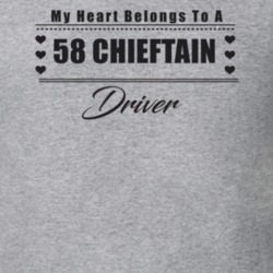 My Heart Belongs To A 1958 Chieftain Driver Light Color T Shirt