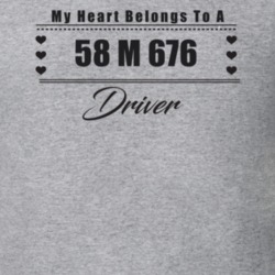 My Heart Belongs To A 1958 M 676 Driver Light Color T Shirt