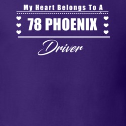 My Heart Belongs To A 1978 Phoenix Driver Dark Color T Shirt
