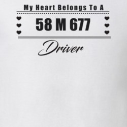My Heart Belongs To A 1958 M 677 Driver Light Color T Shirt