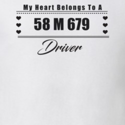 My Heart Belongs To A 1958 M 679 Driver Light Color T Shirt