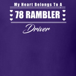 My Heart Belongs To A 1978 Rambler Driver Dark Color T Shirt