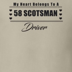 My Heart Belongs To A 1958 Scotsman Driver Light Color T Shirt