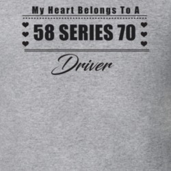 My Heart Belongs To A 1958 Series 70 Driver Light Color T Shirt