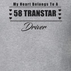 My Heart Belongs To A 1958 Transtar Driver Light Color T Shirt