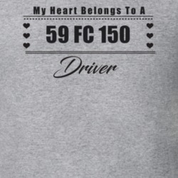 My Heart Belongs To A 1959 Fc 150 Driver Light Color T Shirt