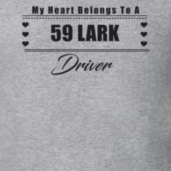 My Heart Belongs To A 1959 Lark Driver Light Color T Shirt