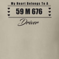 My Heart Belongs To A 1959 M 676 Driver Light Color T Shirt
