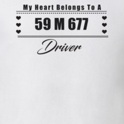 My Heart Belongs To A 1959 M 677 Driver Light Color T Shirt