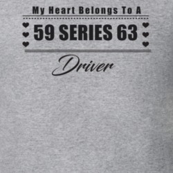 My Heart Belongs To A 1959 Series 63 Driver Light Color T Shirt