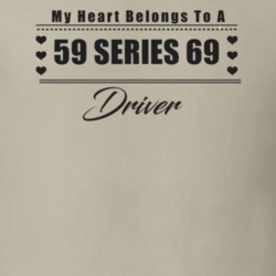 My Heart Belongs To A 1959 Series 69 Driver Light Color T Shirt
