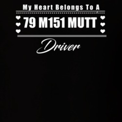 My Heart Belongs To A 1979 M151 Mutt Driver Dark Color T Shirt