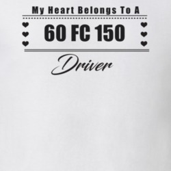 My Heart Belongs To A 1960 Fc 150 Driver Light Color T Shirt