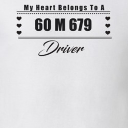 My Heart Belongs To A 1960 M 679 Driver Light Color T Shirt