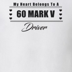 My Heart Belongs To A 1960 Mark V Driver Light Color T Shirt