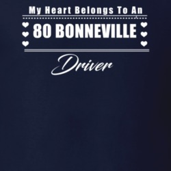 My Heart Belongs To A 1980 Bonneville Driver Dark Color T Shirt