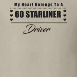 My Heart Belongs To A 1960 Starliner Driver Light Color T Shirt