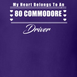 My Heart Belongs To A 1980 Commodore Driver Dark Color T Shirt