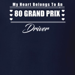 My Heart Belongs To A 1980 Grand Prix Driver Dark Color T Shirt