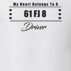 My Heart Belongs To A 1961 Fj 8 Driver Light Color T Shirt
