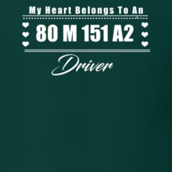My Heart Belongs To A 1980 M 151 A2 Driver Dark Color T Shirt