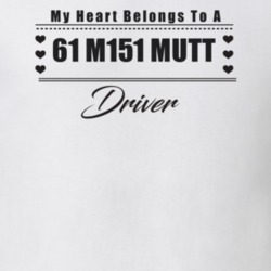 My Heart Belongs To A 1961 M151 Mutt Driver Light Color T Shirt