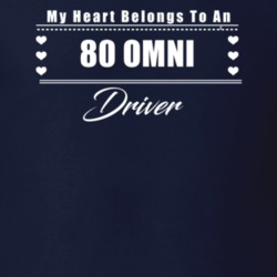 My Heart Belongs To A 1980 Omni Driver Dark Color T Shirt