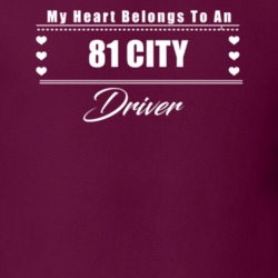 My Heart Belongs To A 1981 City Driver Dark Color T Shirt