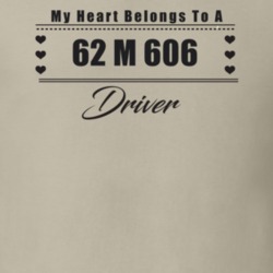 My Heart Belongs To A 1962 M 606 Driver Light Color T Shirt