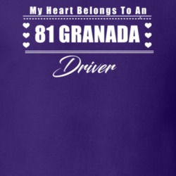 My Heart Belongs To A 1981 Granada Driver Dark Color T Shirt