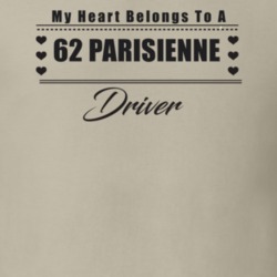 My Heart Belongs To A 1962 Parisienne Driver Light Color T Shirt